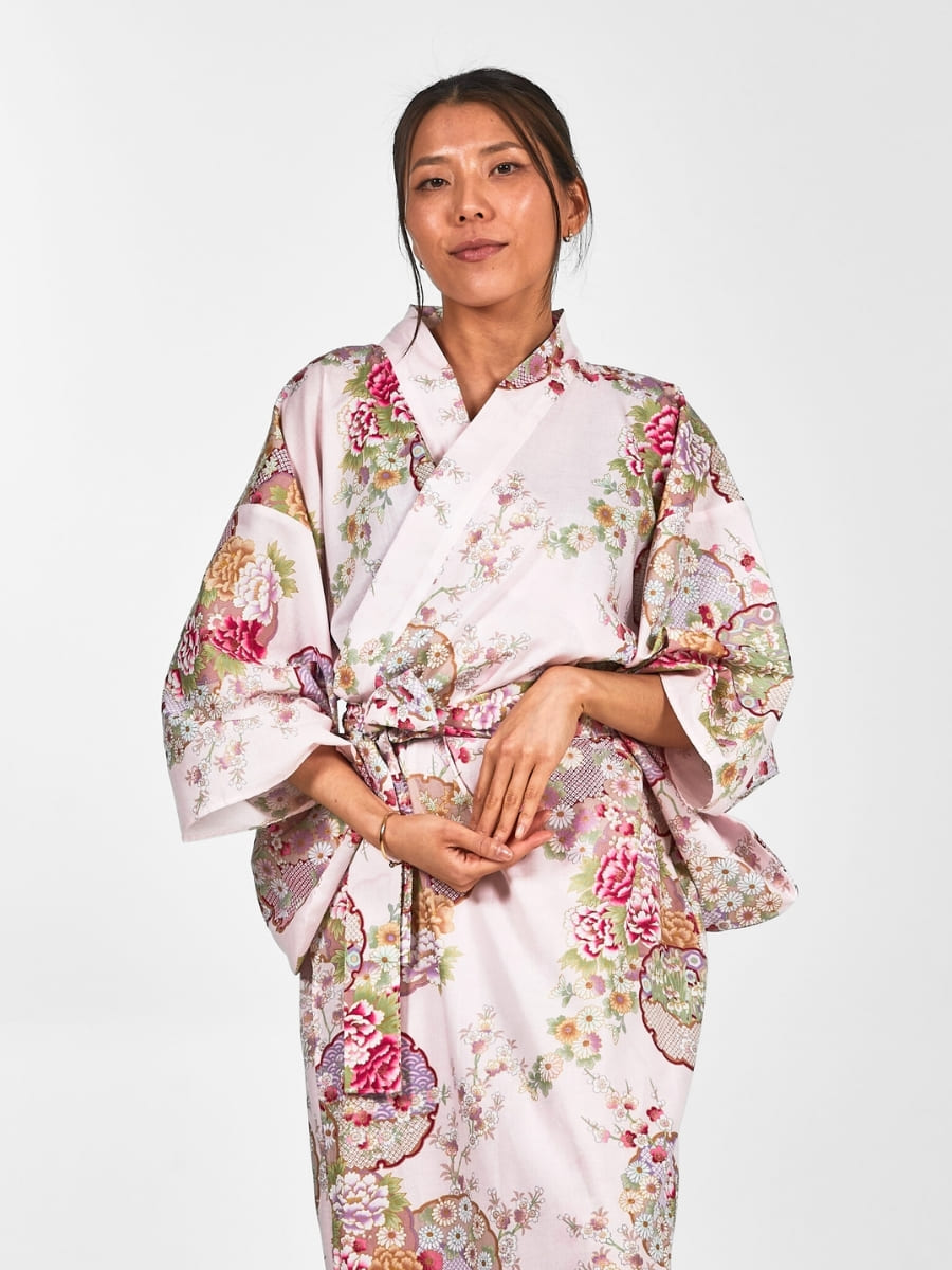 Kimono Da Donna Giapponese Maru Mon - Taglia unica