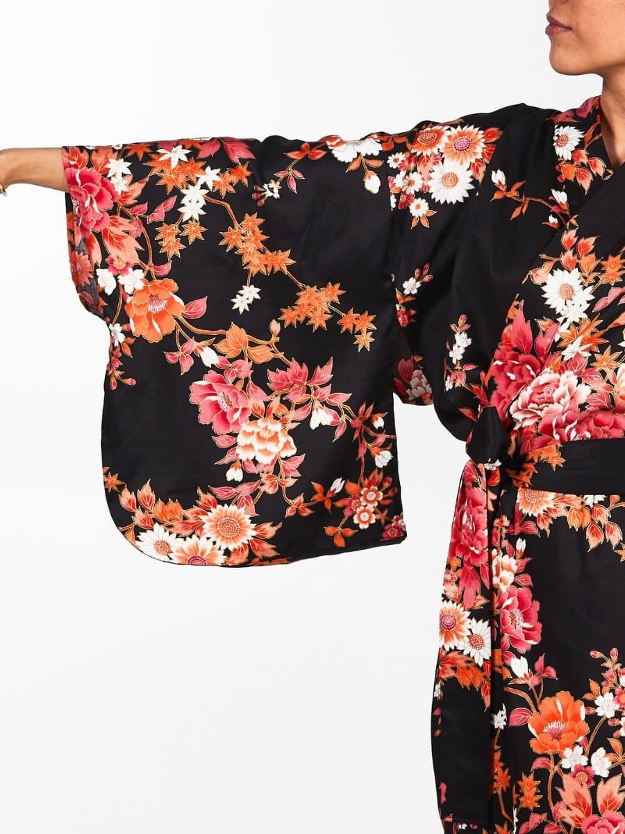 Kimono Da Donna Giapponese Sakura To Botan - Taglia unica