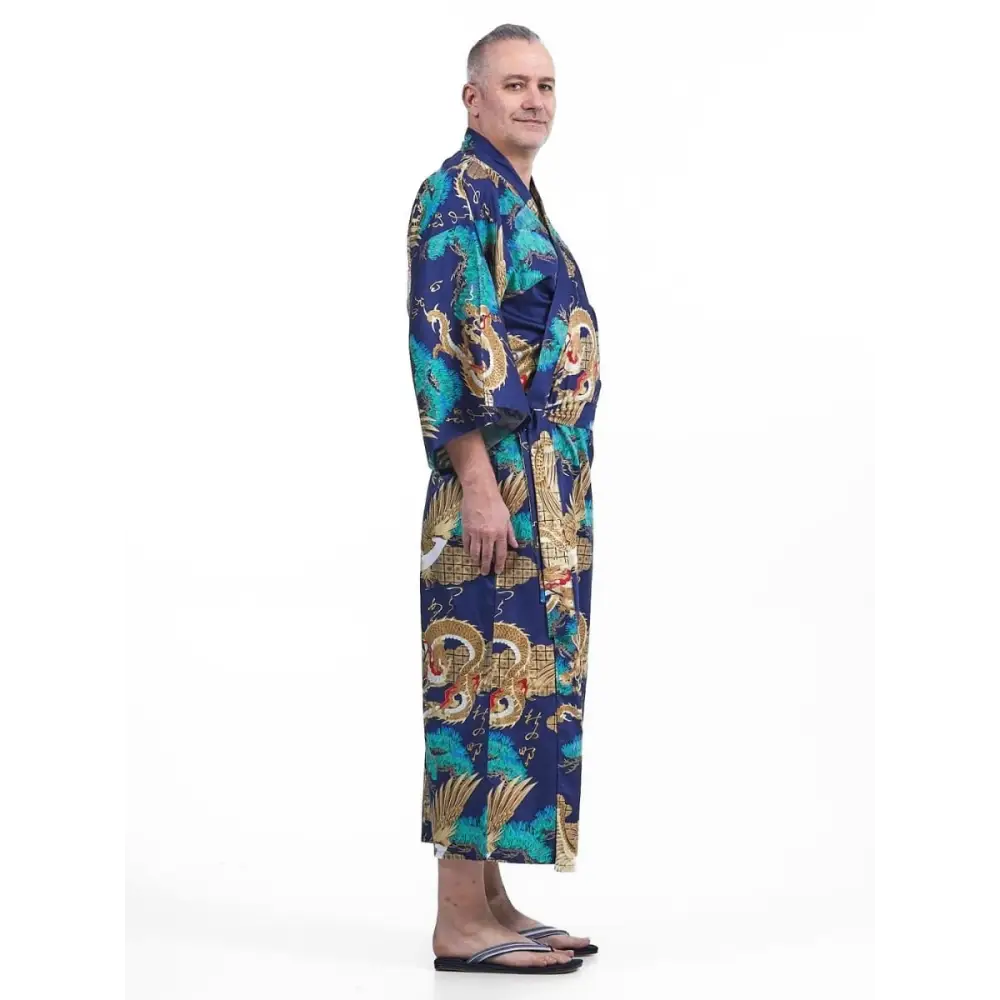 Kimono giapponese da uomo Ryū to Washi - Taglia unica