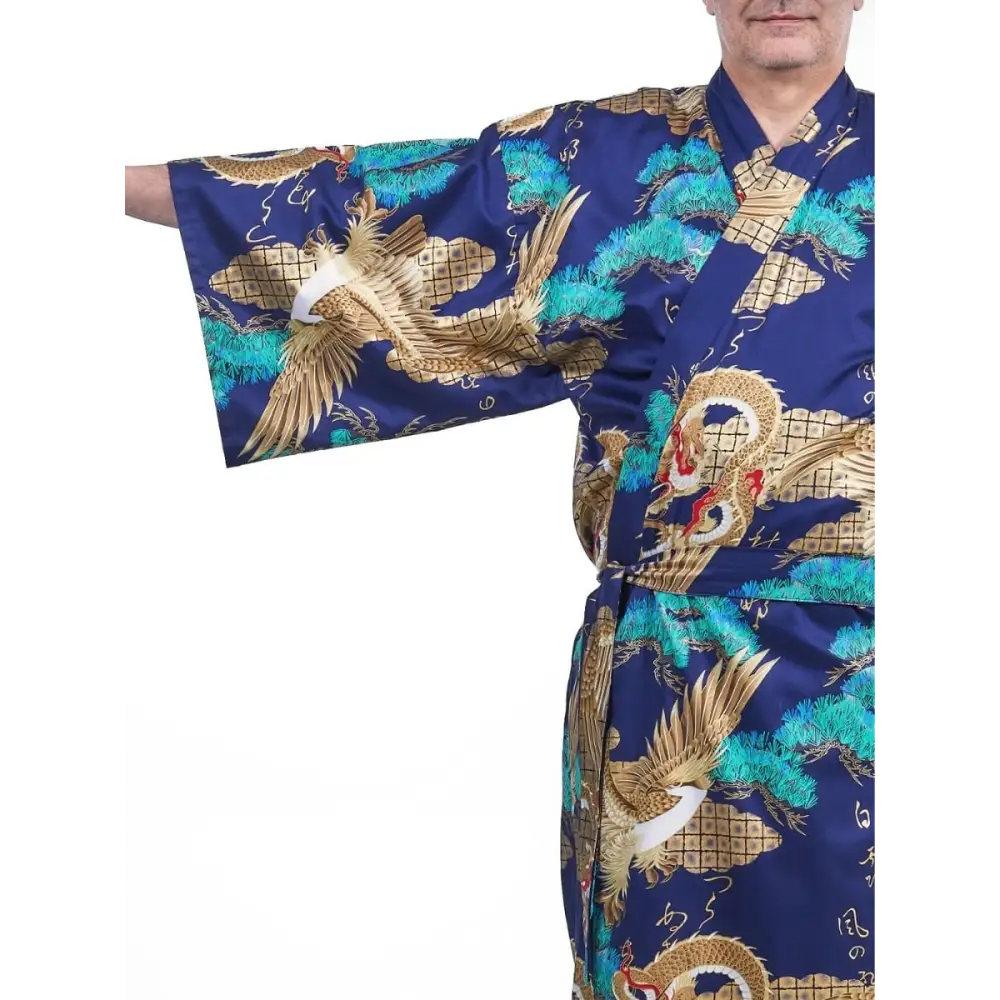 Kimono giapponese da uomo Ryū to Washi - Taglia unica