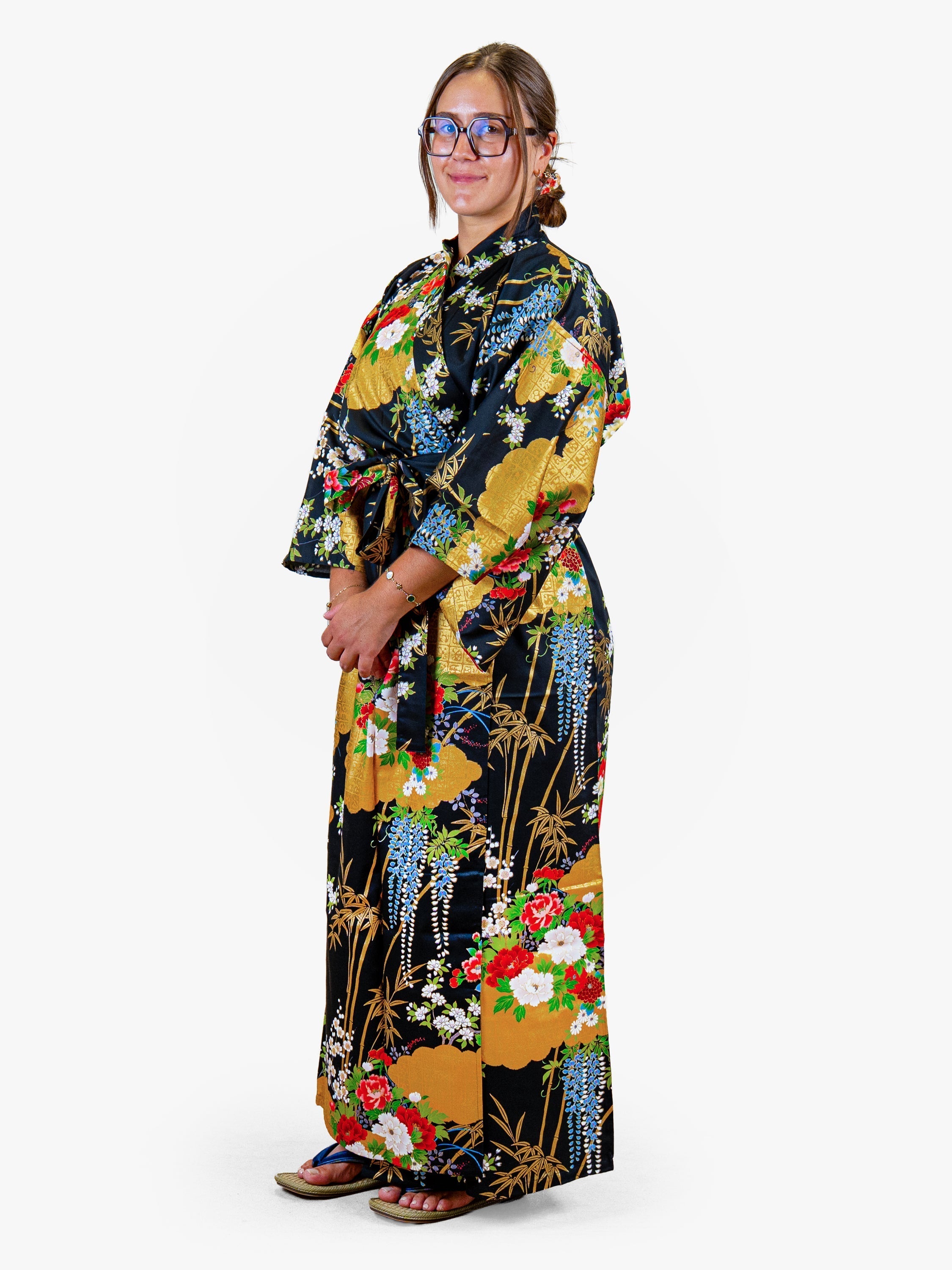 Kimono Giapponese da Donna – Botan Dorato