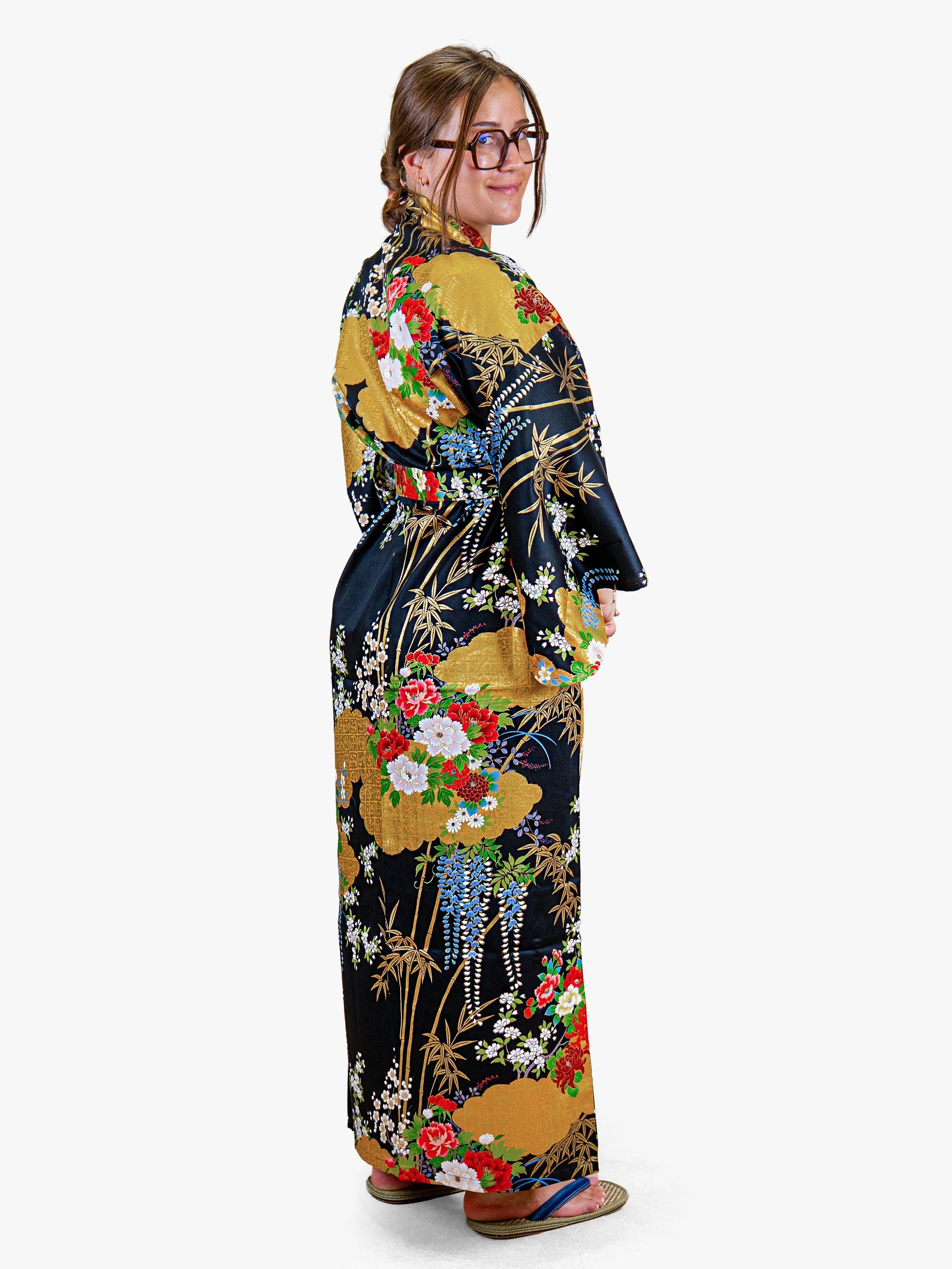 Kimono Giapponese da Donna – Botan Dorato