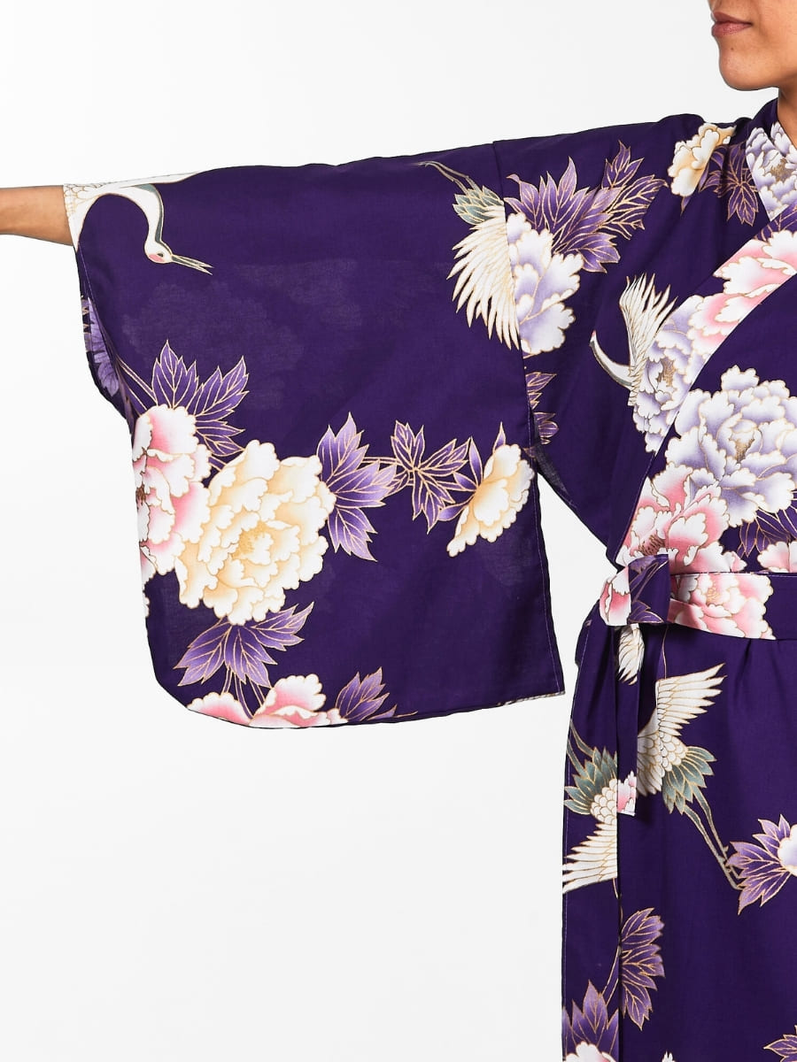 Kimono Giapponese Da Donna Botan to Tsuru - Taglia unica