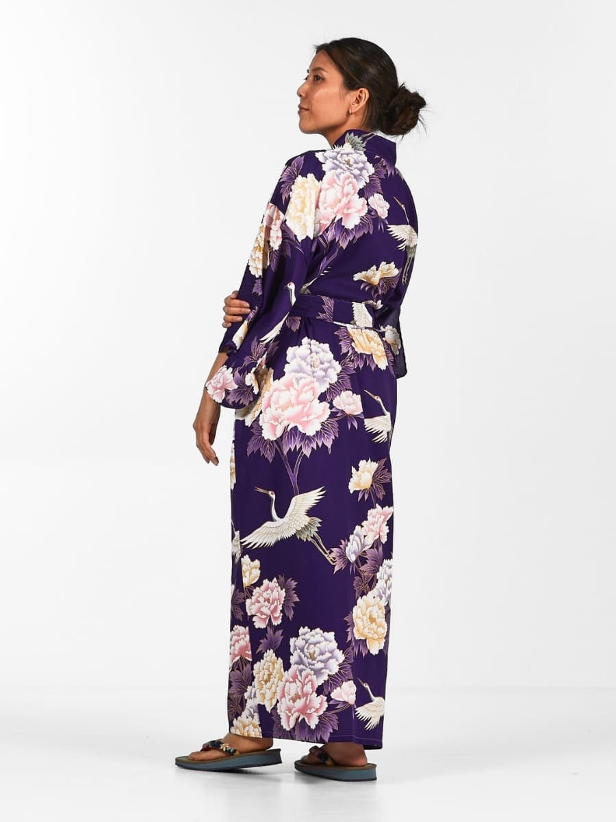 Kimono Giapponese Da Donna Botan to Tsuru - Taglia unica