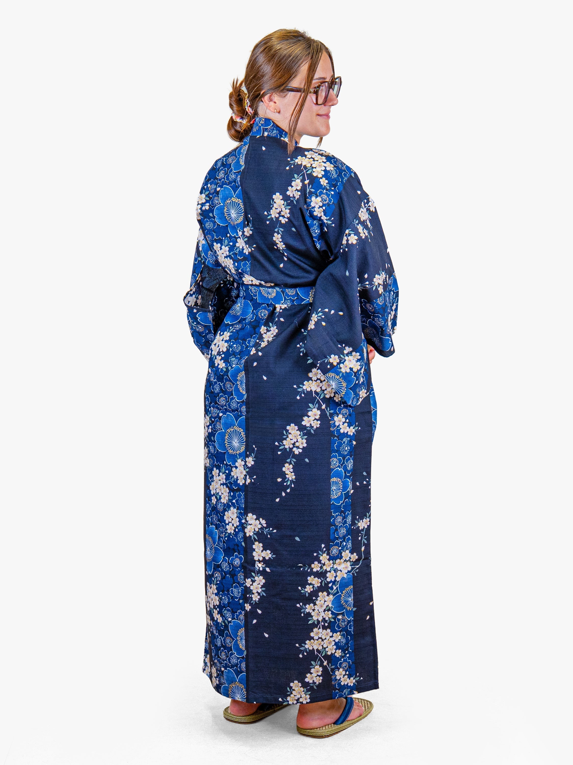Kimono Giapponese da Donna – Sakura Blu