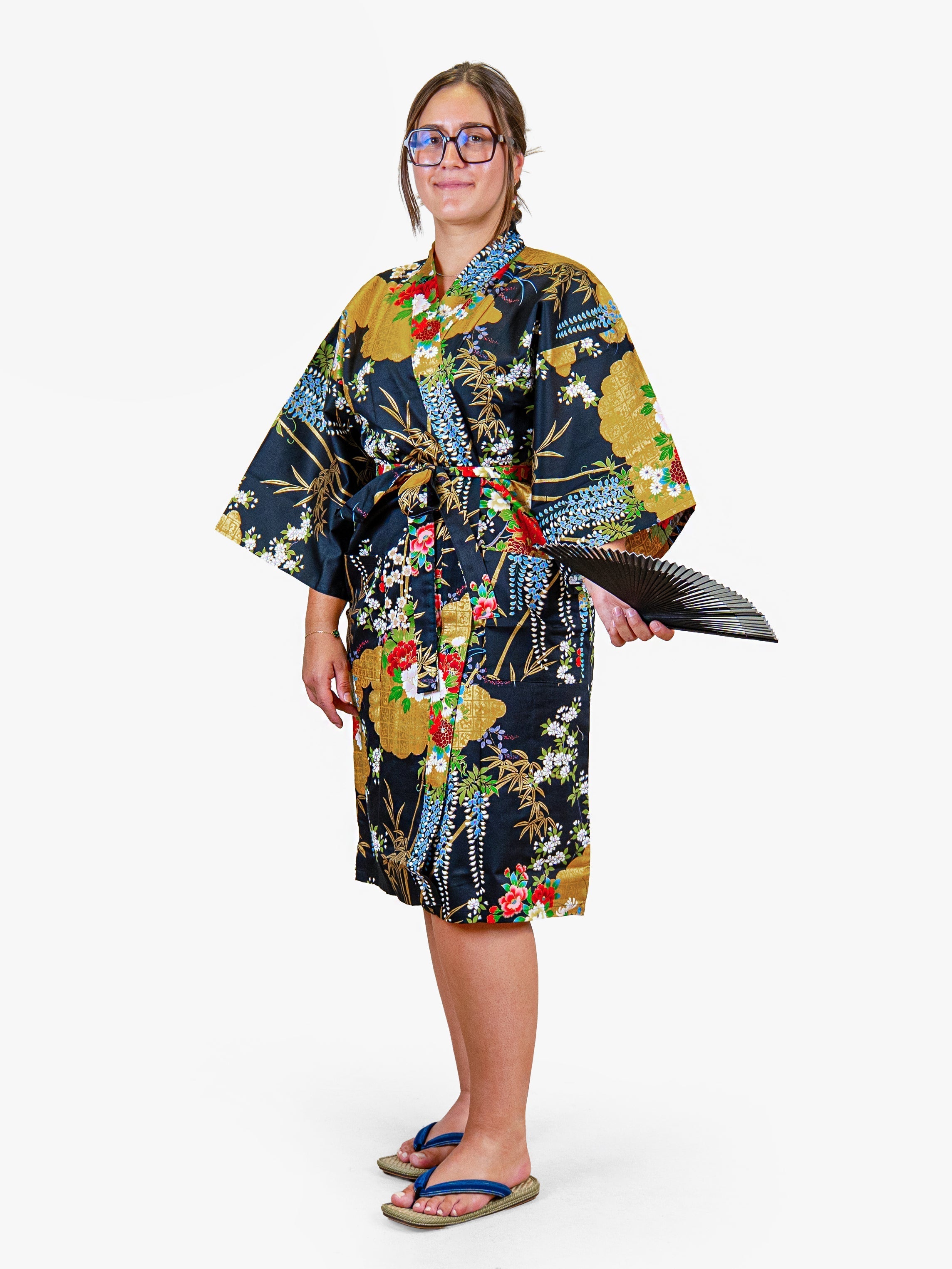 Kimono Happi da Donna – Botan Dorato