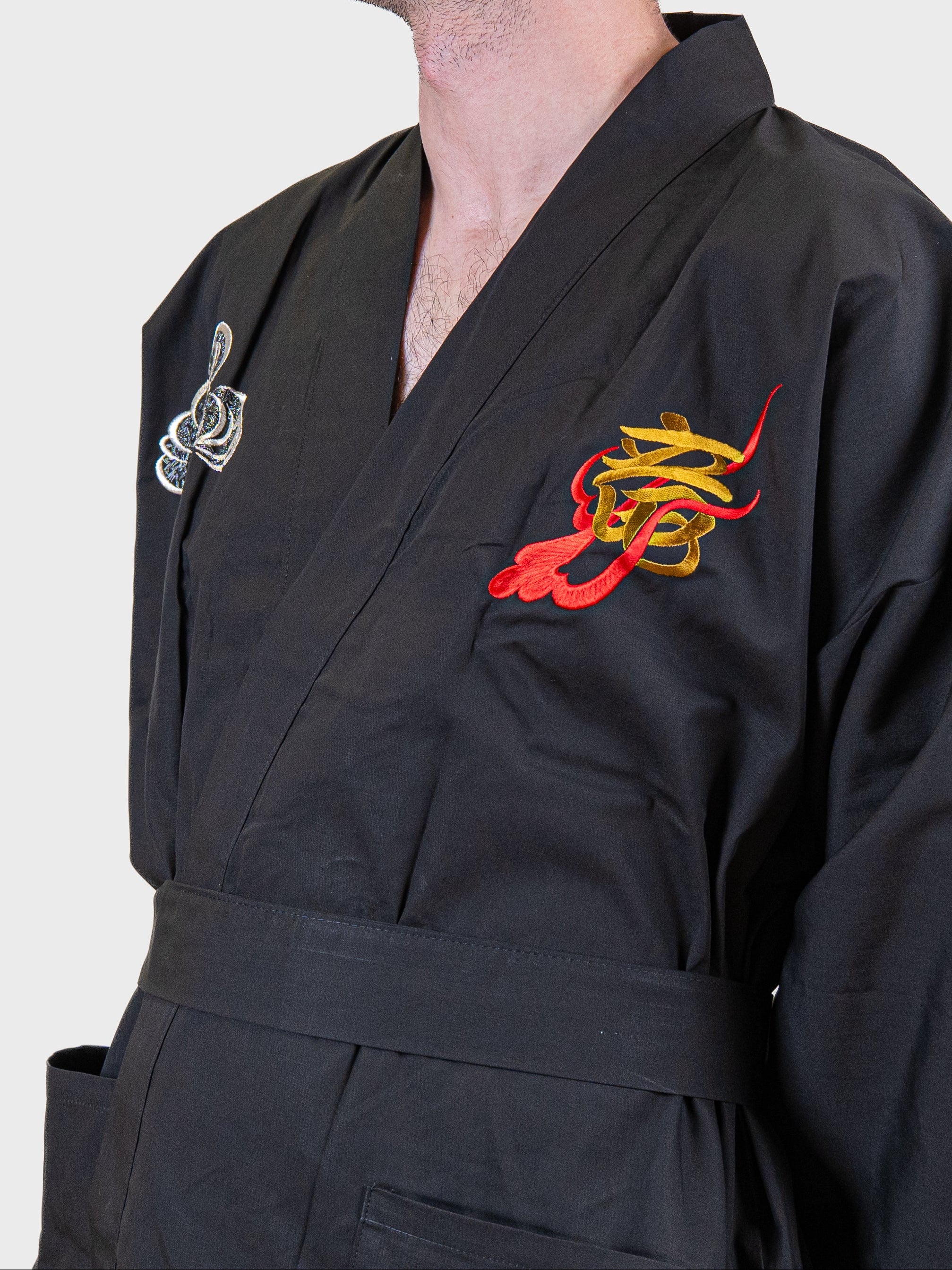 Kimono Happi da Uomo Oversize – Drago Ricamato
