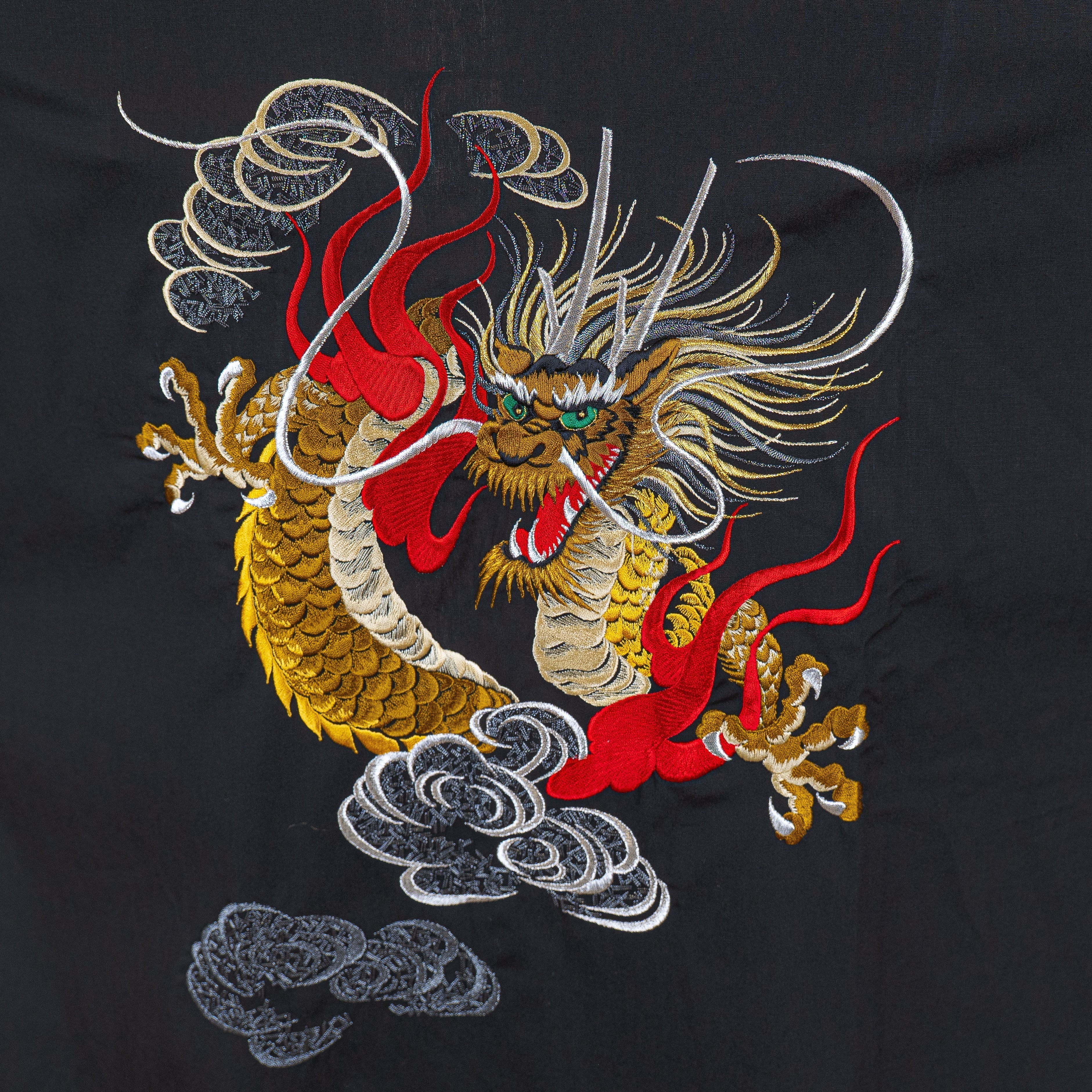 Kimono Happi da Uomo Oversize – Drago Ricamato