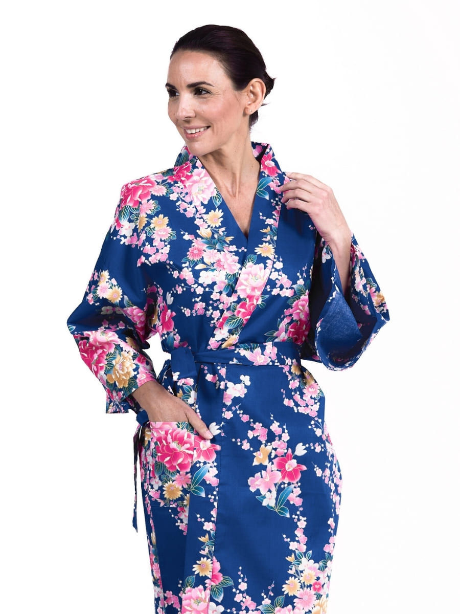 Kimono Happi Donna Botan to Uchōran - Taglia unica