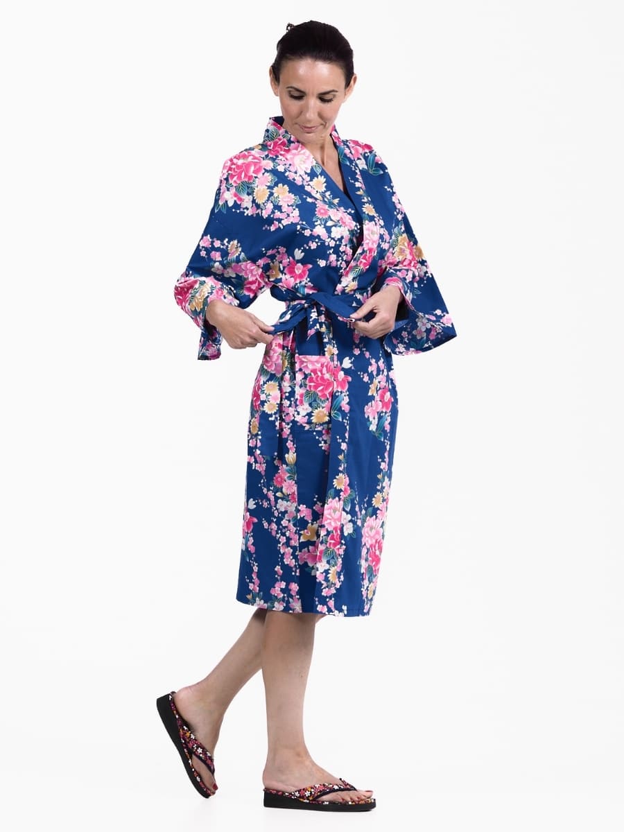 Kimono Happi Donna Botan to Uchōran - Taglia unica