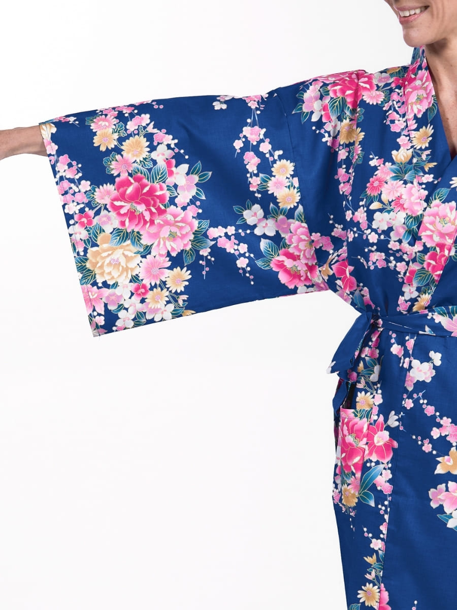 Kimono Happi Donna Botan to Uchōran - Taglia unica