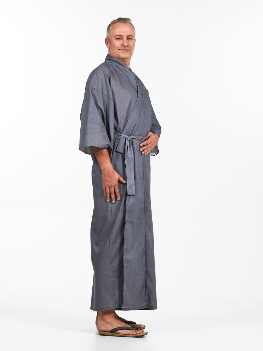 Kimono Yukata A Righe Da Uomo
