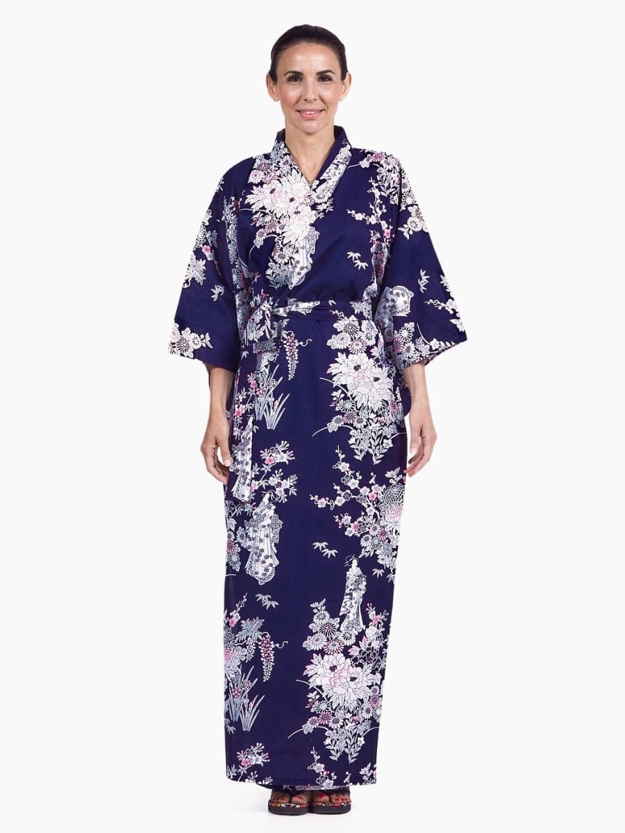 Kimono Yukata da donna Peony & Geisha