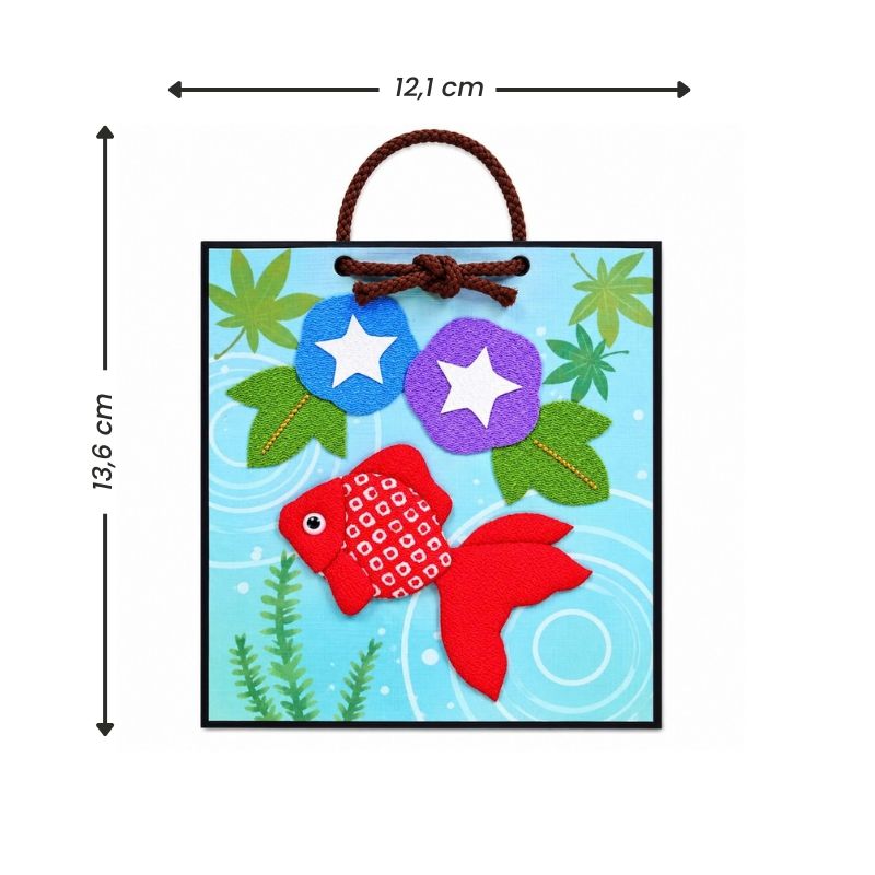 Kit Creativo Giapponese Oshie in Tessuto - Pesce Rosso