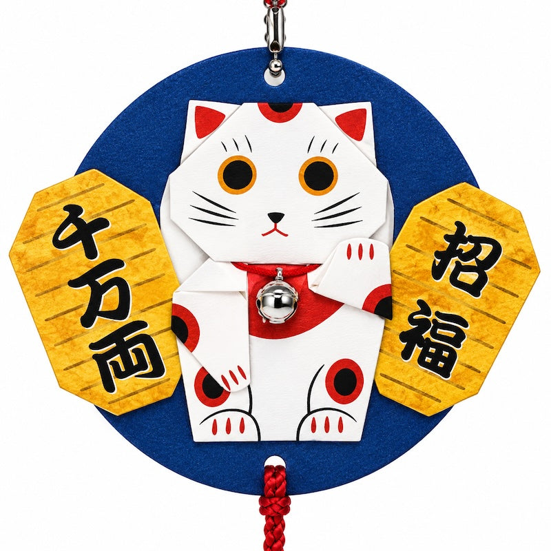 Kit Creativo Giapponese per Decorazione da Appendere - Maneki Neko