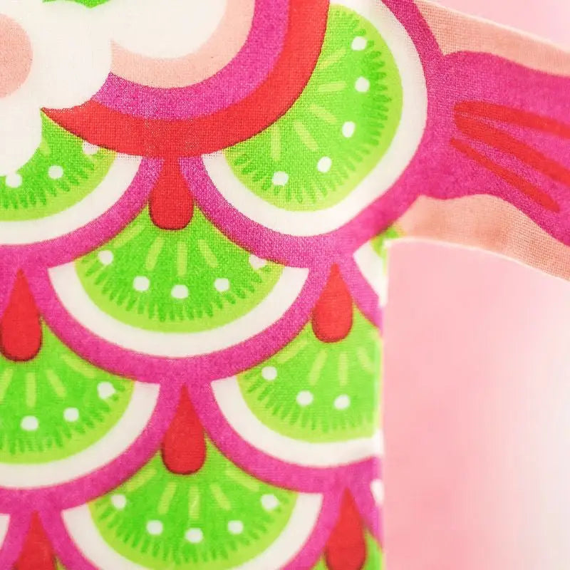Koinobori verde e rosa mini