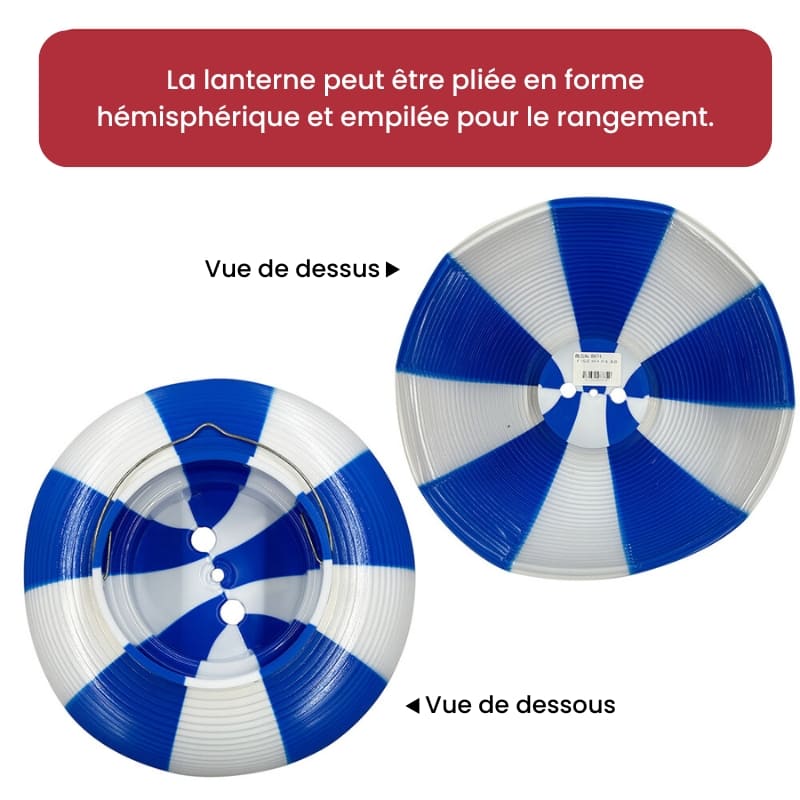 Lanterna giapponese Chochin blu