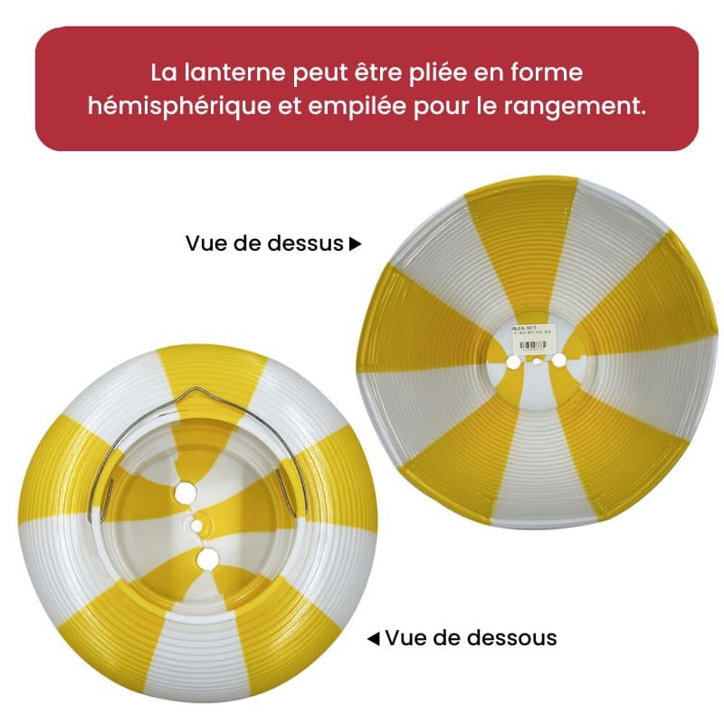 Lanterna giapponese Chochin gialla