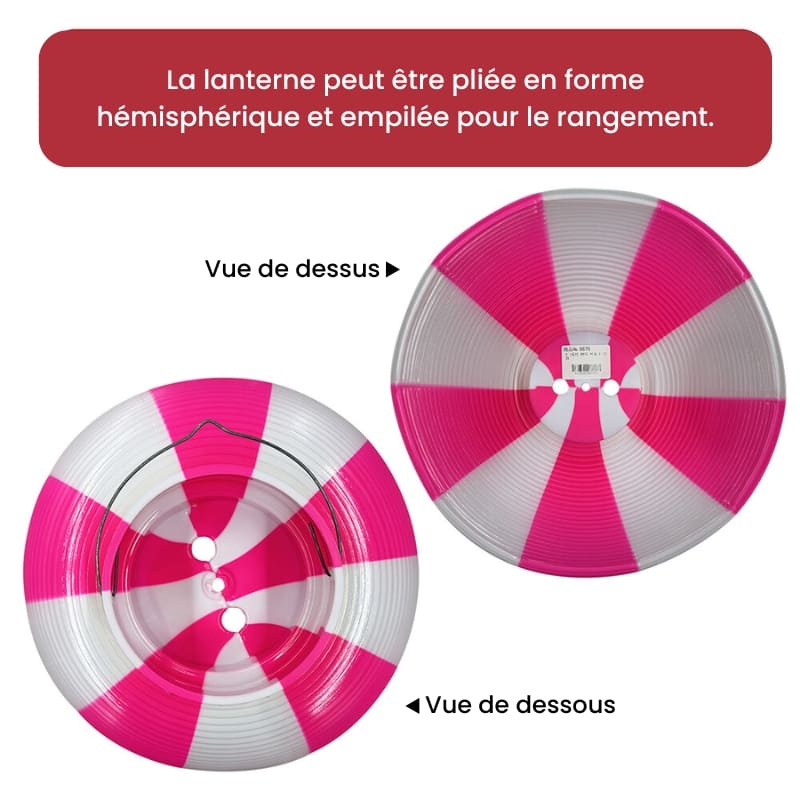 Lanterna giapponese Chochin rosa