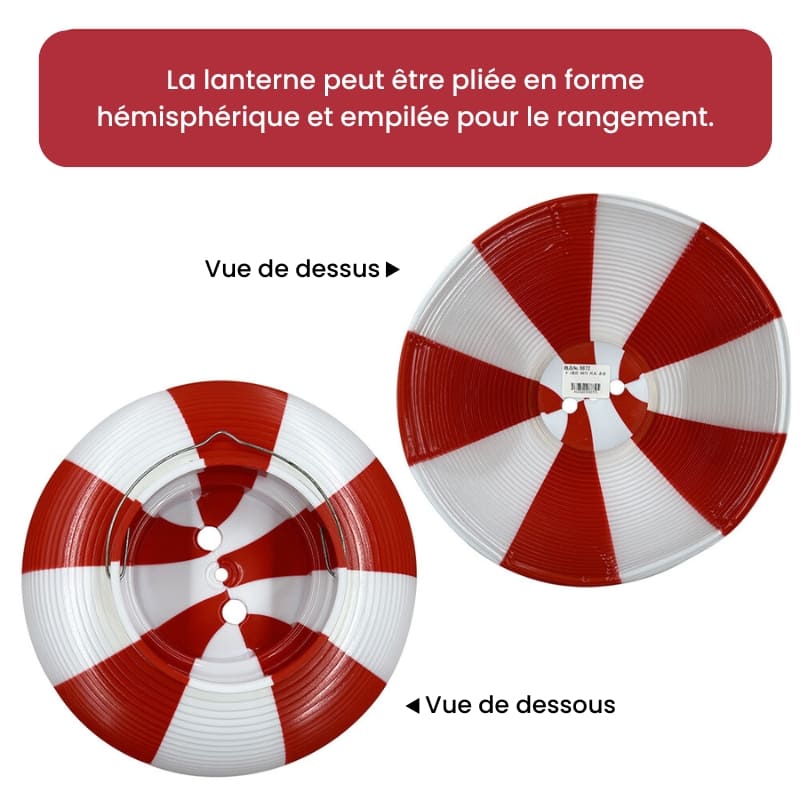 Lanterna giapponese Chochin rossa