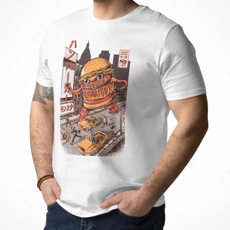 Maglietta giapponese Burgerzilla
