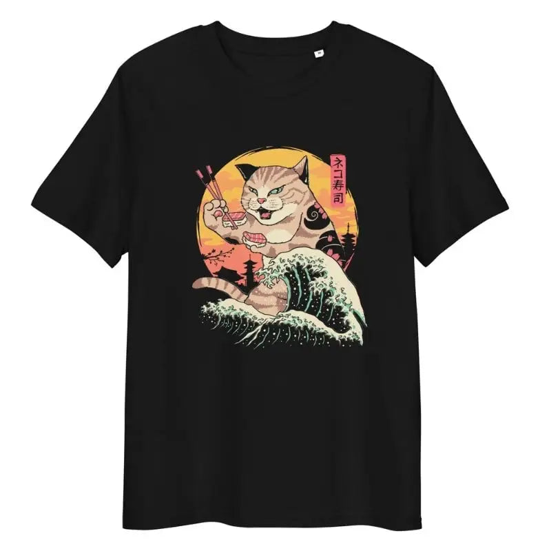 Maglietta giapponese Kaiju Neko Sushi - S