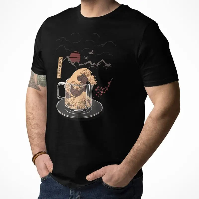 Maglietta giapponese Kanagawa Coffee