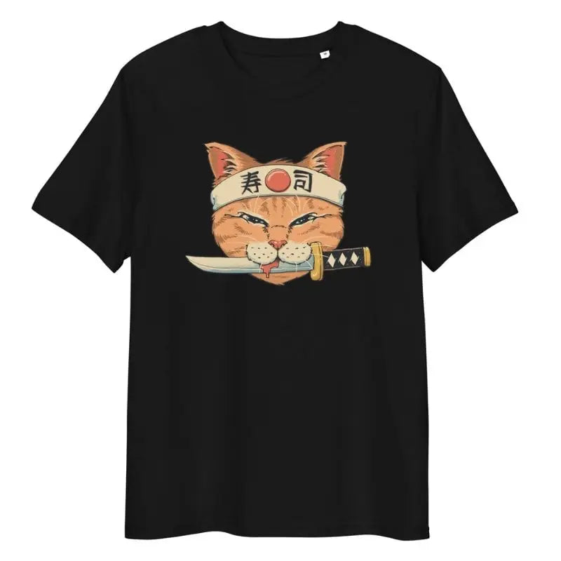 Maglietta giapponese Neko Sushi Katana - S