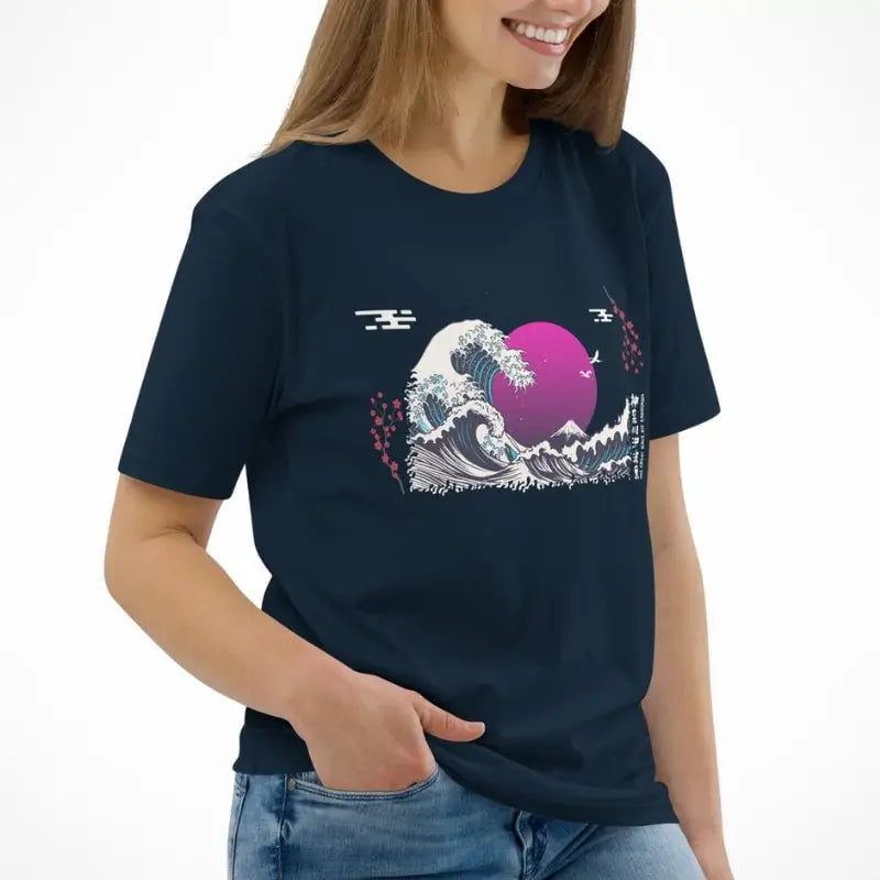Maglietta giapponese Purple Wave