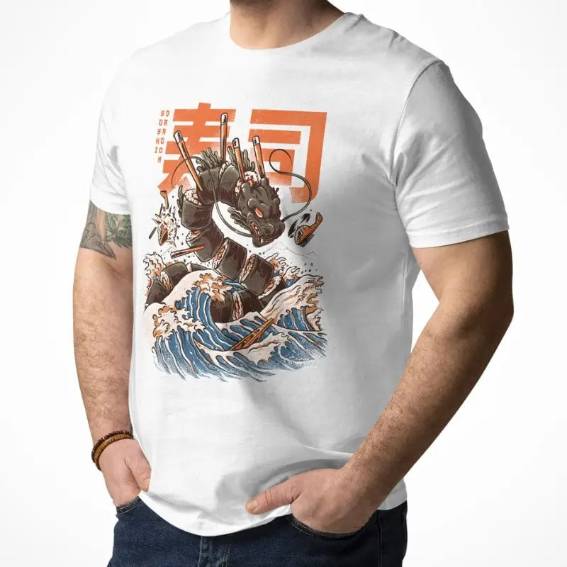 Maglietta giapponese Sushi Dragon