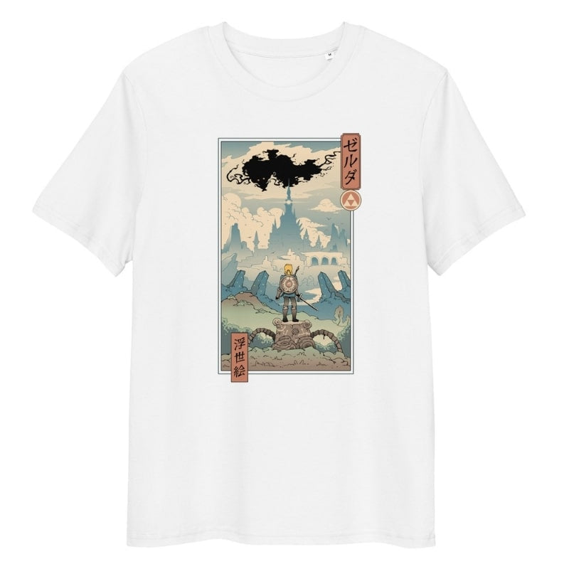 Maglietta con leggenda Ukiyo-e giapponese - S / Bianco