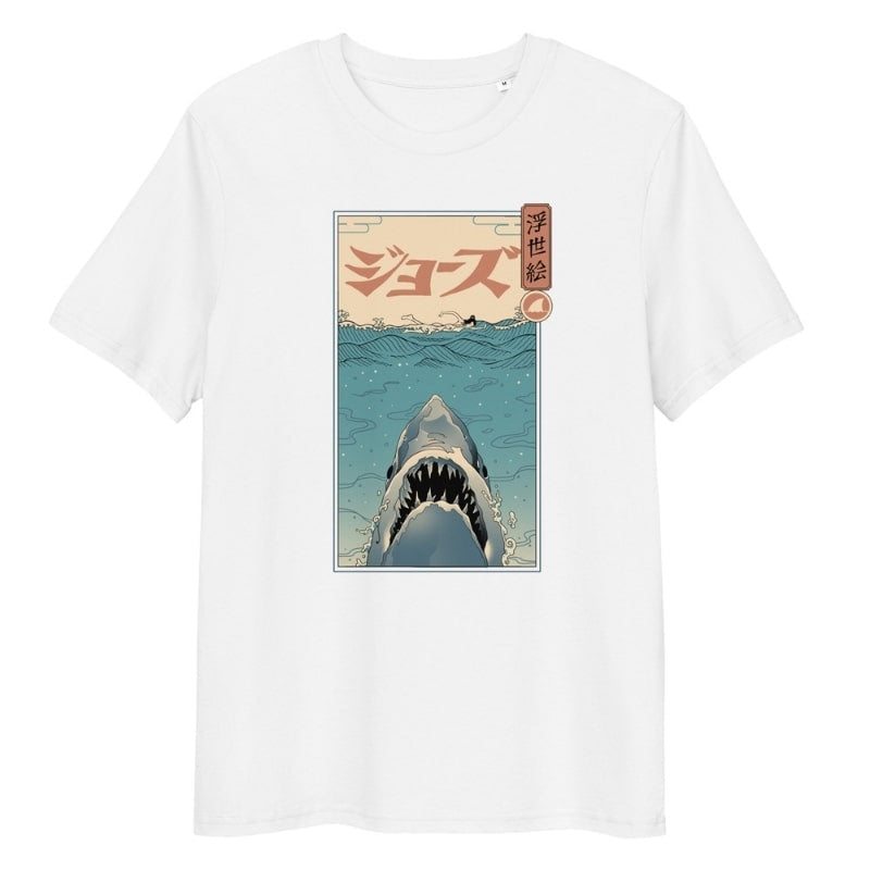 Maglietta giapponese Ukiyo-e Shark Attack - S