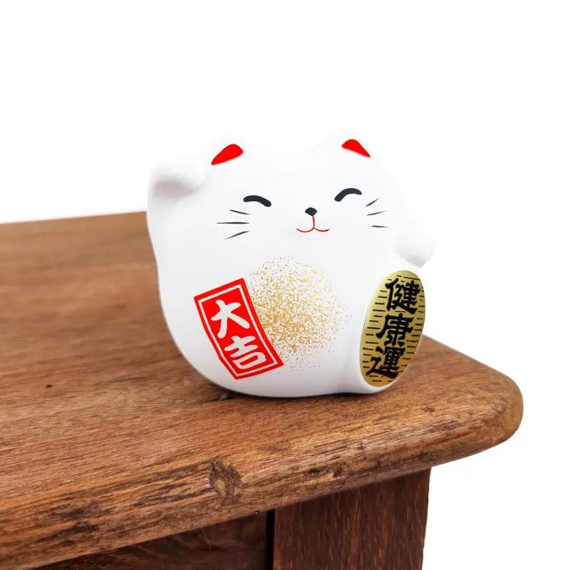 Maneki Neko rotondo bianco