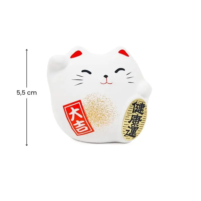 Maneki Neko rotondo bianco