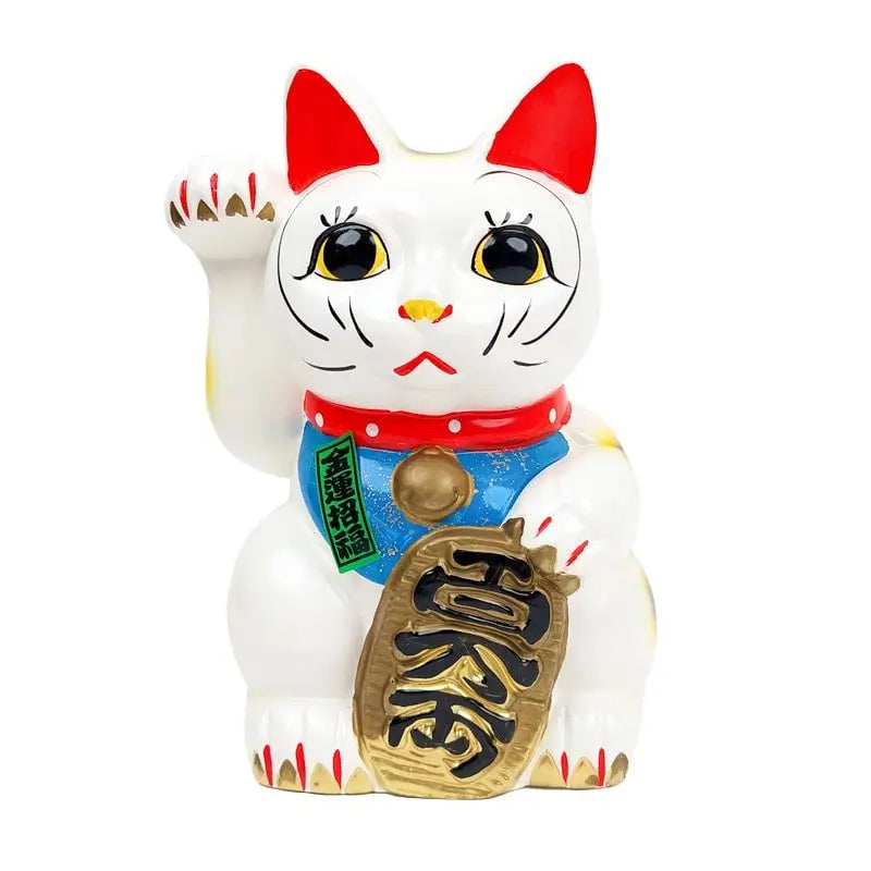 Maneki Neko Seto bianco - 21 cm