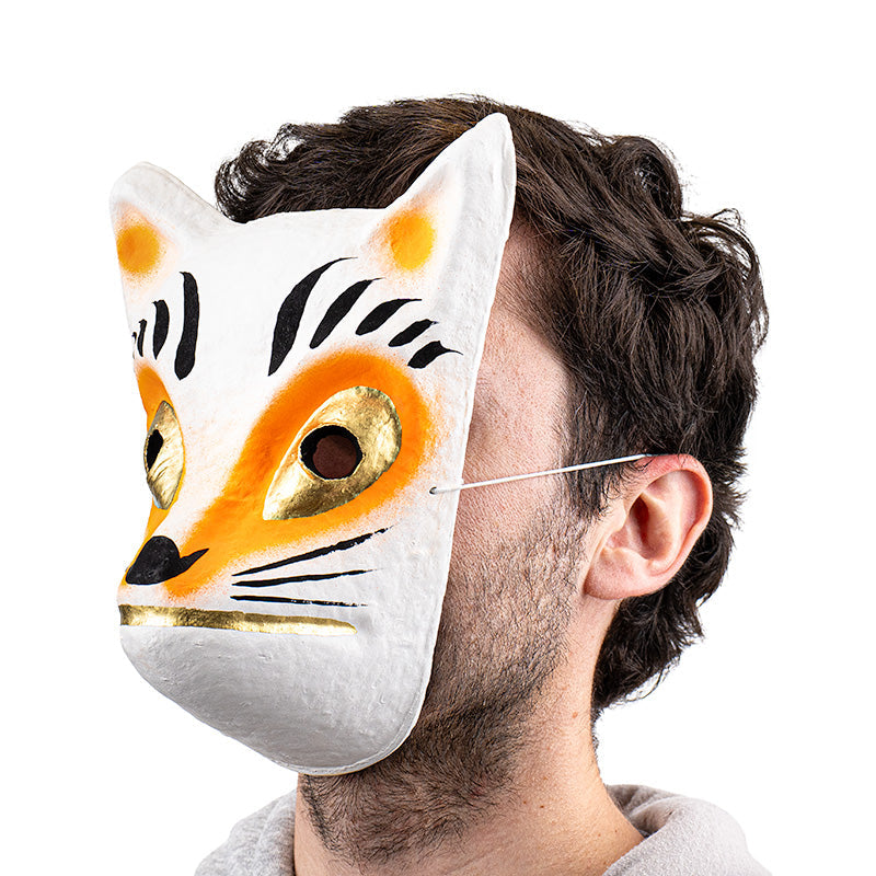 Maschera Giapponese in Cartapesta - Kitsune