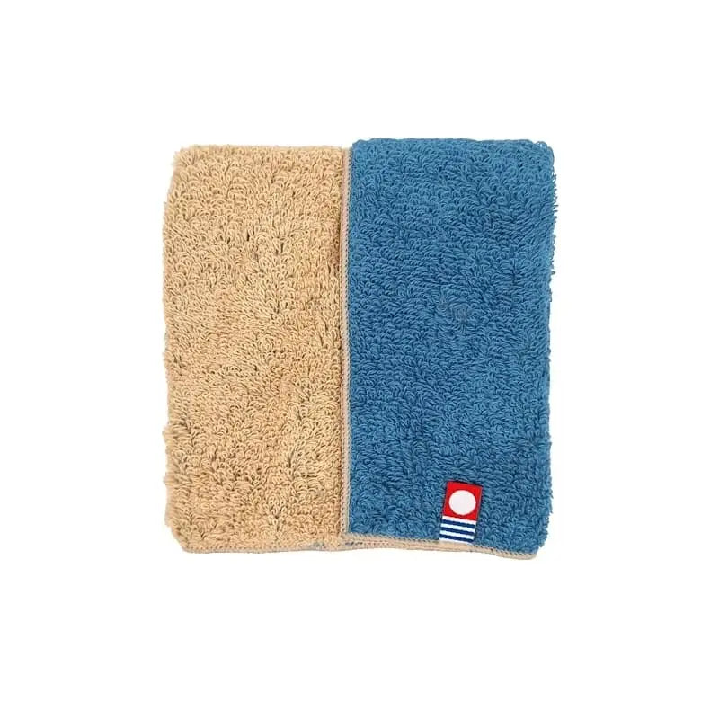 Mini asciugamano giapponese reversibile blu