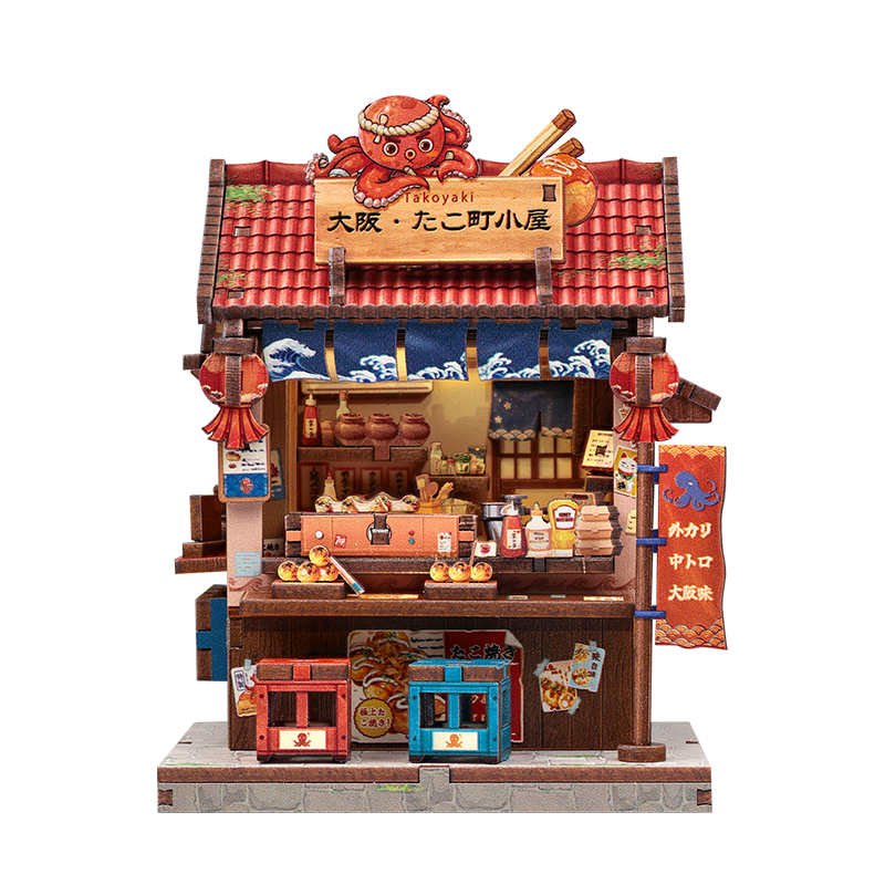 Mini Casa Giapponese In Legno Osaka Takoyaki