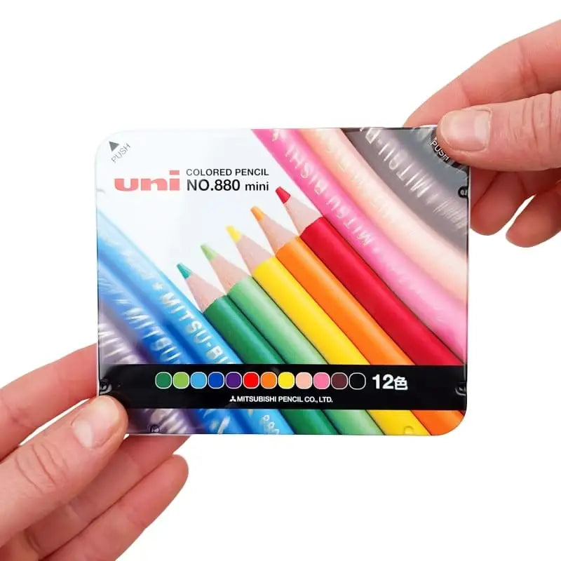 Mitsubishi 880 Mini matite colorate giapponesi a tinta unita