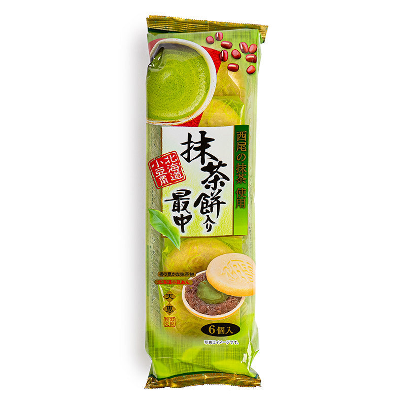 Mochi giapponesi ripieni di Monaka con Matcha e Anko