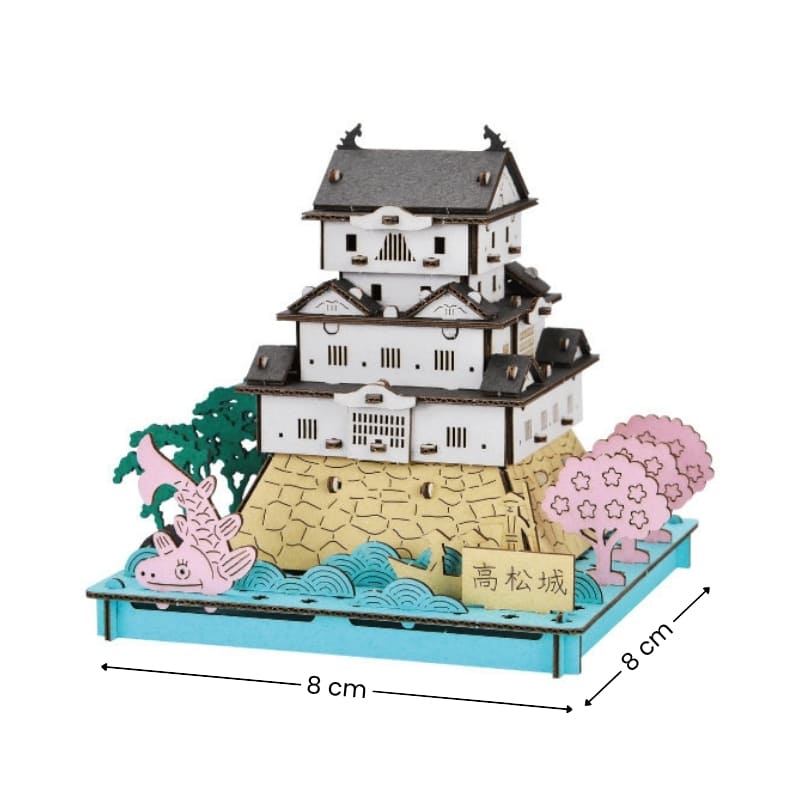 Modello giapponese in miniatura - Castello di Takamatsu