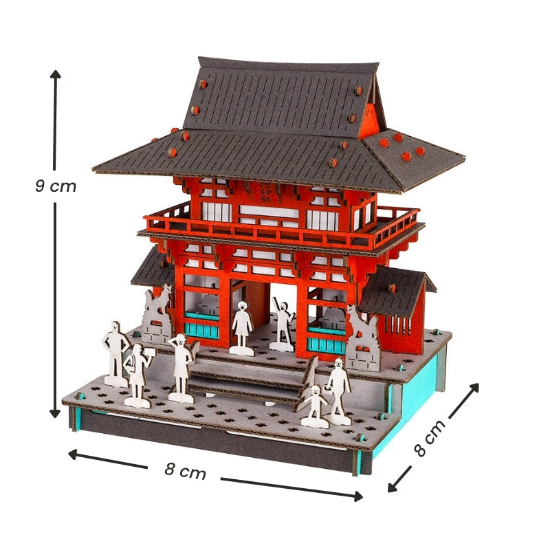 Modello Giapponese In Miniatura - Porta Rōmon del Santuario Inari