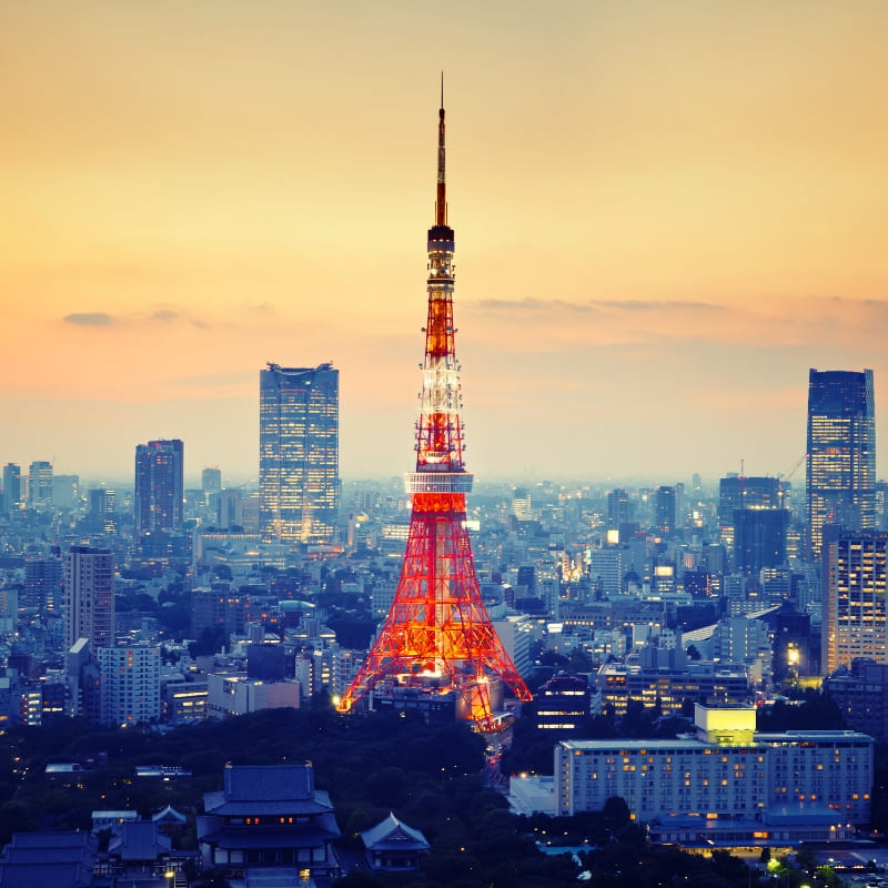 Modello giapponese in miniatura - Torre di Tokyo