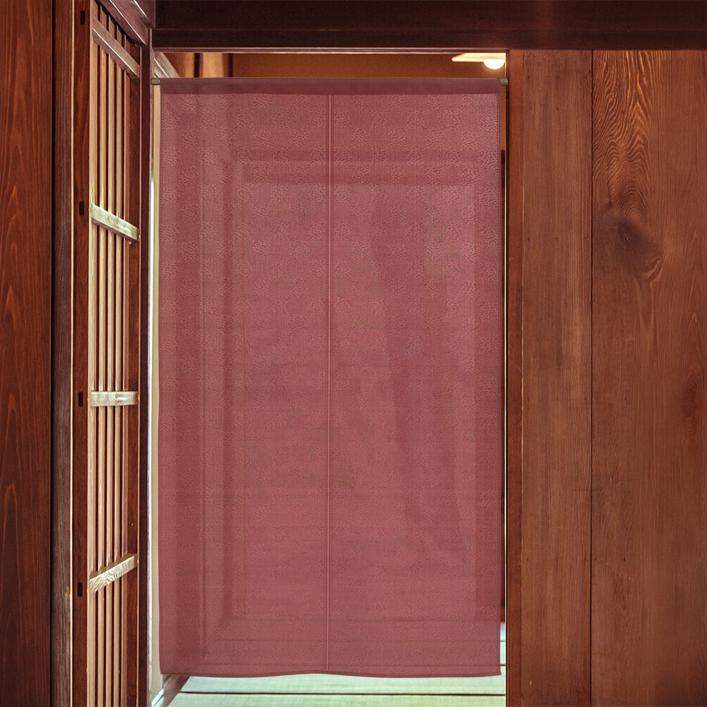 Noren Giapponese Ichimatsu - Bordeaux 85 x 150 cm