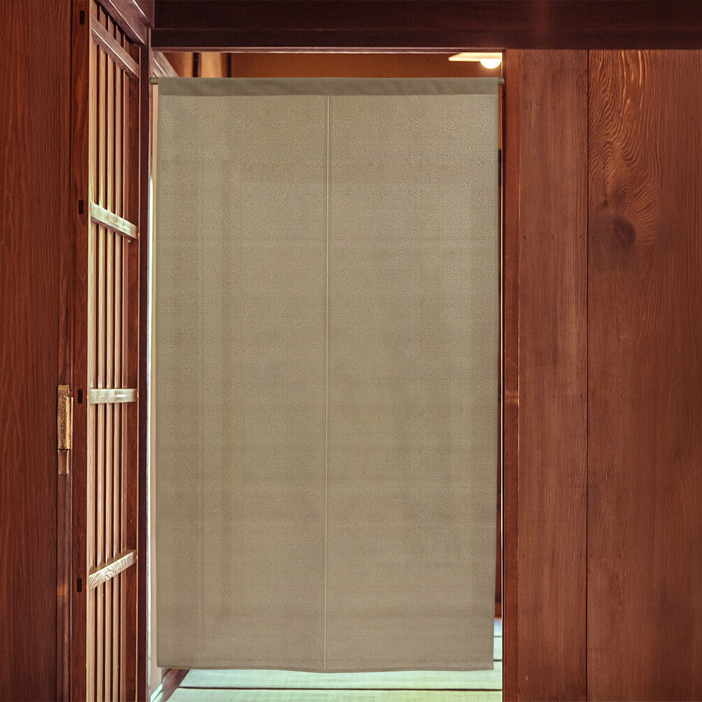 Noren Giapponese Ichimatsu - Marrone 85 x 150 cm