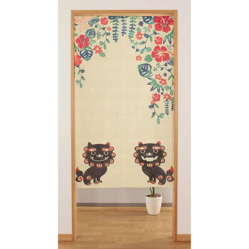 Noren Shisa giapponese - 85 x 150 cm