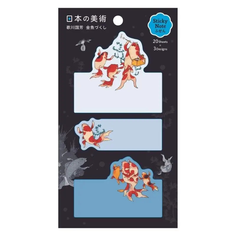 Note adesive giapponesi Kingyo di Kuniyoshi