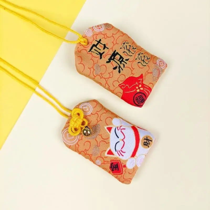 Omamori Kawaii Arancione - Maneki Neko