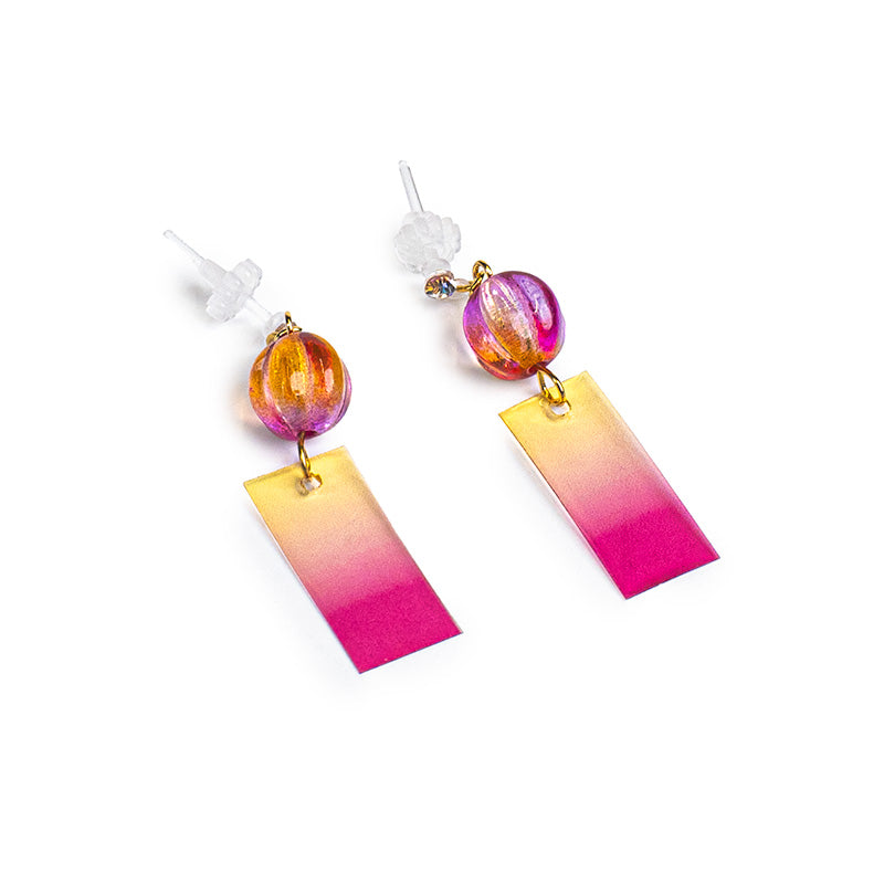 Orecchini Giapponesi - Campana a Vento Rosa