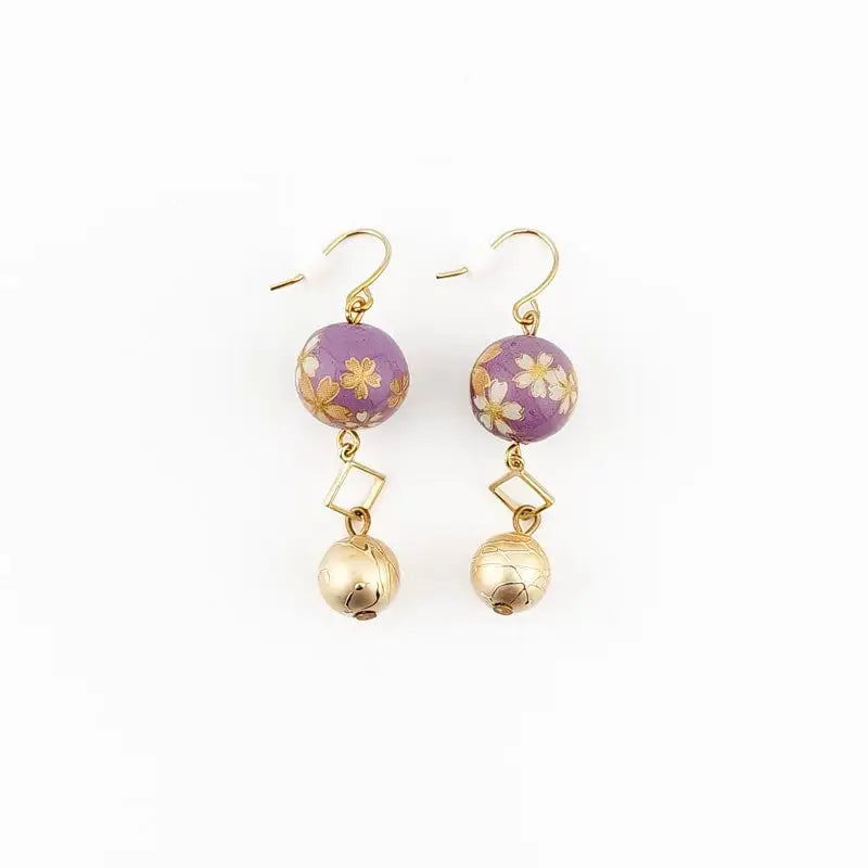 Orecchini giapponesi Cherry Violet